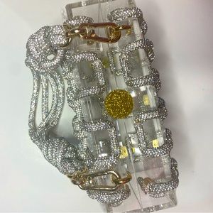 Crystal rhinestone clutch